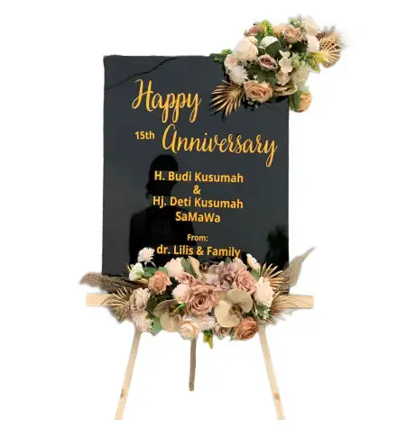 Papan Bunga Akrilik Marmoyo